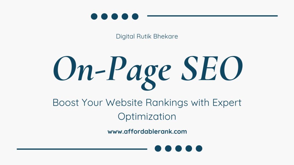 On-Page SEO