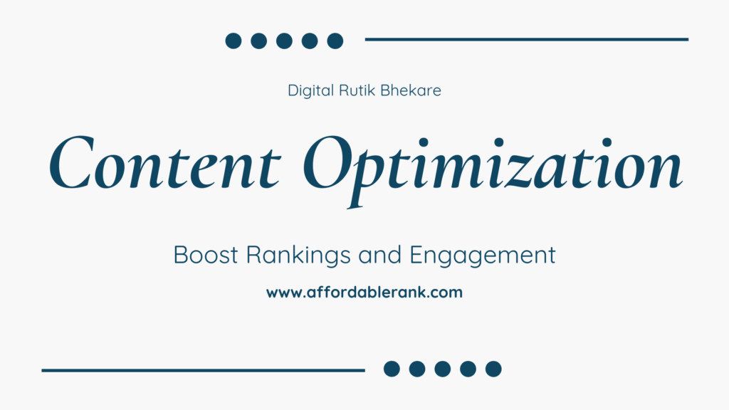 Content optimization